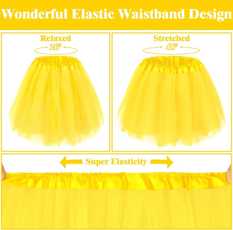 Sarfel Tutu for Women Adults 5 Layered Tulle Skirt Halloween Tutu Skirts for Women 80S Tutu Adult Tutus Fluffy Skirt Running - Image 5